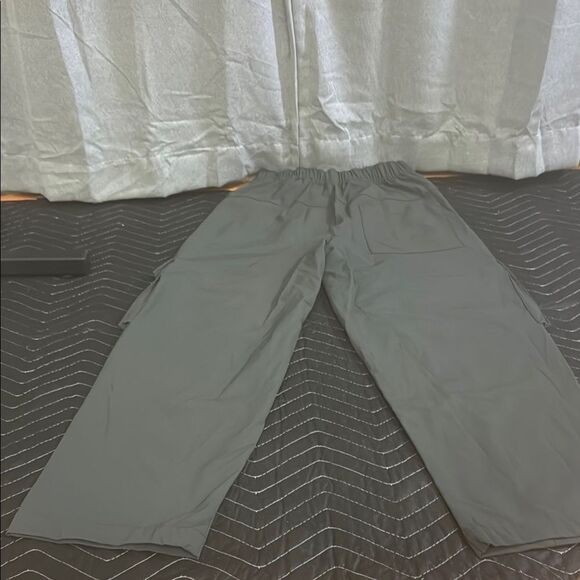 ZARA Gray Elastic Waist Pants - Picture 15 of 15